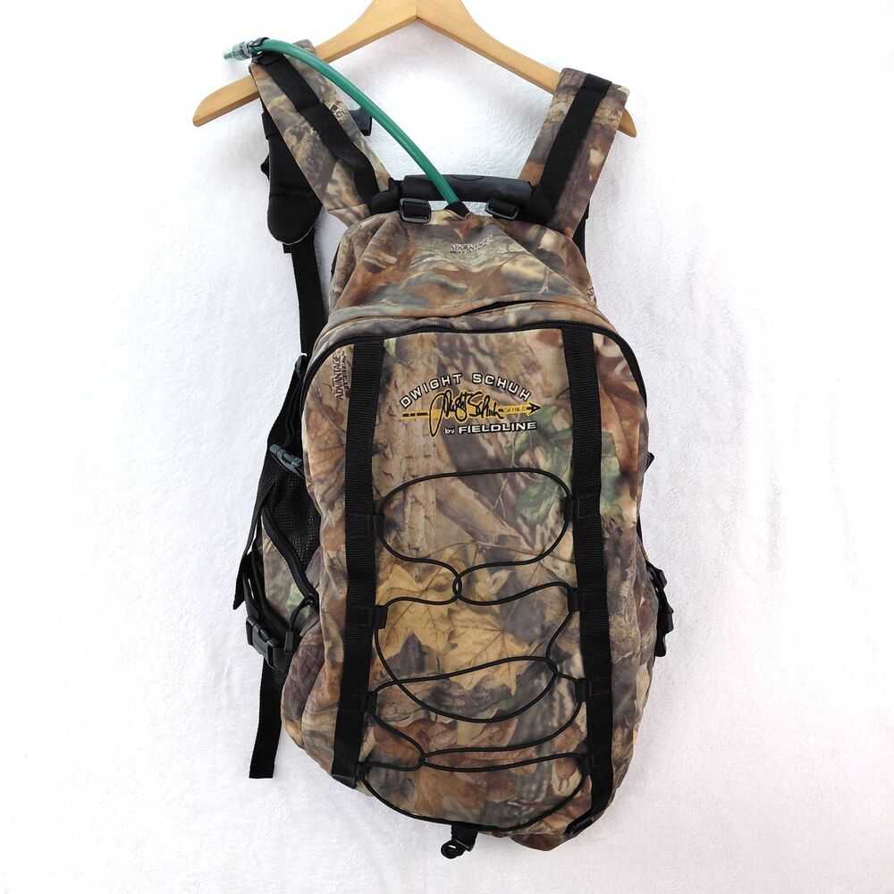 Fieldline Dwight Schuh Camoflauge Hunting Backpack Hydration Pack Camo NEW